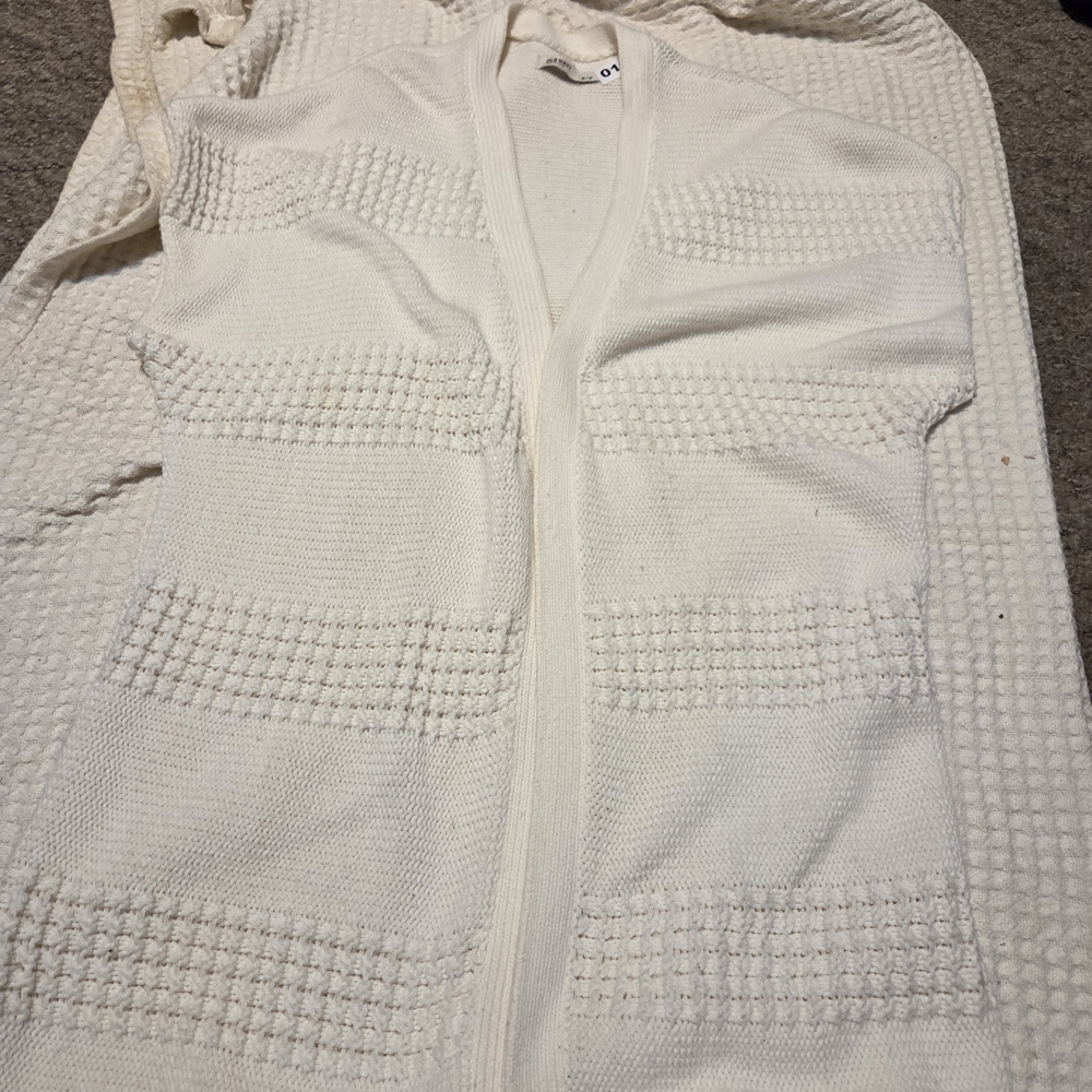 Chic White Women's Cardigan